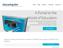 Tablet Screenshot of educating.net